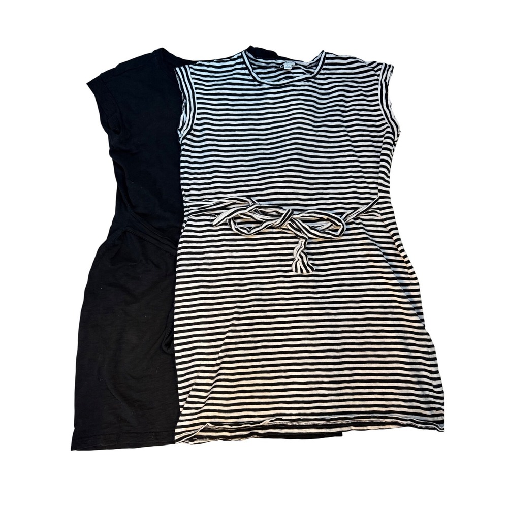 J.Crew Women's Dress Bundle |‎ 2 Casual Cotton Tie-Waist Dresses | Size Large